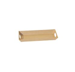 Plateau moderne rectangulaire 11x26x3cm - Kraft