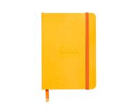 Rhodiarama carnet souple A6 144 pages ligné pap ivoire 90g fermeture élastique - Jonquille
