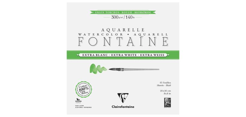 Fontaine Extra White Glued Pad 300g, 15 Sheets 20x20