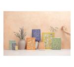Jardin des Sens, Kit de papeterie contenant un carnet 11x17 cm 64 pages lignées, un crayon de papier, 2 pinces doubles-clip, 10 trombones et une gomme