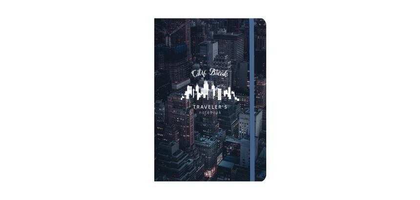 TRAVELER'S NOTEBOOK, Notitieboek van 112 pagina's in formaat 12x17,5cm - City break