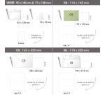 Paquet de 20 enveloppes Pollen 114x162mm 120g/m2 - Opaline