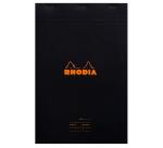 Meeting Pad, gehefter Notizblock Rhodia N°19 A4+, 80 Blatt 80g, abtrennbar, mit Vordruck - Schwarz