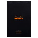 Meeting Pad, gehefter Notizblock Rhodia N°19 A4+, 80 Blatt 80g, abtrennbar, mit Vordruck - Schwarz