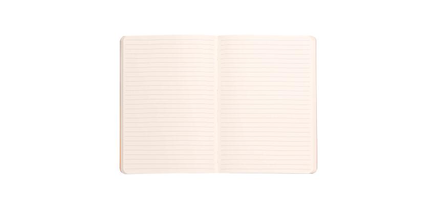 Rhodiarama carnet souple A5 160 pages ligné papier ivoire 90g fermeture élastique - Fuchsia