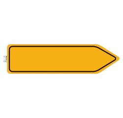 Hinweisschild, Weitergehen, PVC, selbstklebend und rutschfest, 100 cm - Gelb