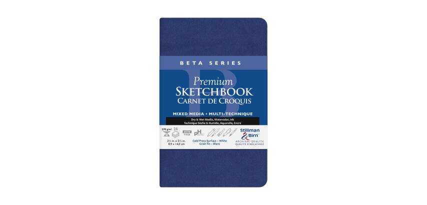 Beta Series carnet souple 26F 8,9x14cm 270g - Blanc