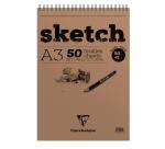 Sketch bloc spiralé 50F A3 90g - Blanc