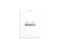 Bloc agrafé Rhodia N°12 8,5x12 cm 80 feuillets petits carreaux 5x5 80g - Blanc
