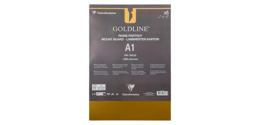 Goldline contrecollé pour passe-partout paquet 5F A1 1,25mm - Or