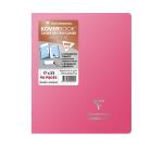 Cahier piqué Koverbook Silver 17x22 cm 96 pages grands carreaux couverture polypropylène opaque - Assortis