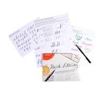 Feuilles d'apprentissage au Brush lettering.