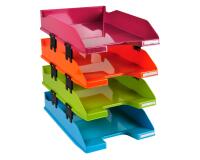 Set de 4 corbeilles-à-courrier Combo Midi Iderama - Couleurs assorties