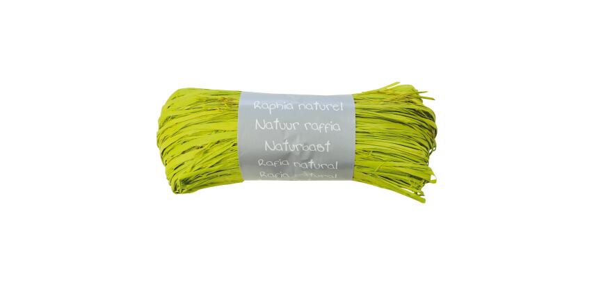 Geschenkband aus natürlichem Bast 50g - Zitrusgrün