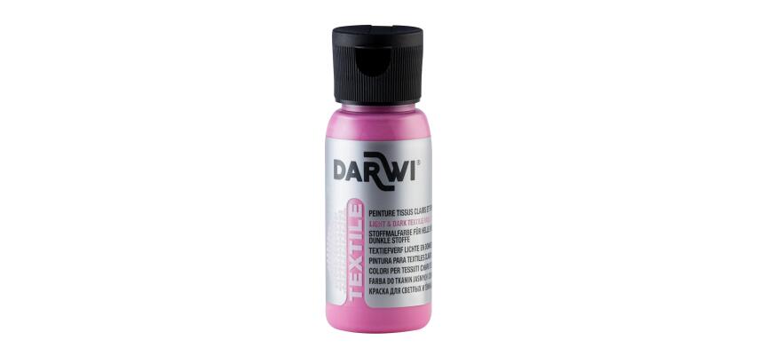 Darwi Opaque Textile Paint - 50ml - Pink