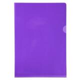 Sachet de 10 pochettes coin PVC lisse haute résistance 13/100e - A4 - Violet