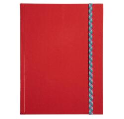 Iderama Notebook 220x170, 192 lined pages - red