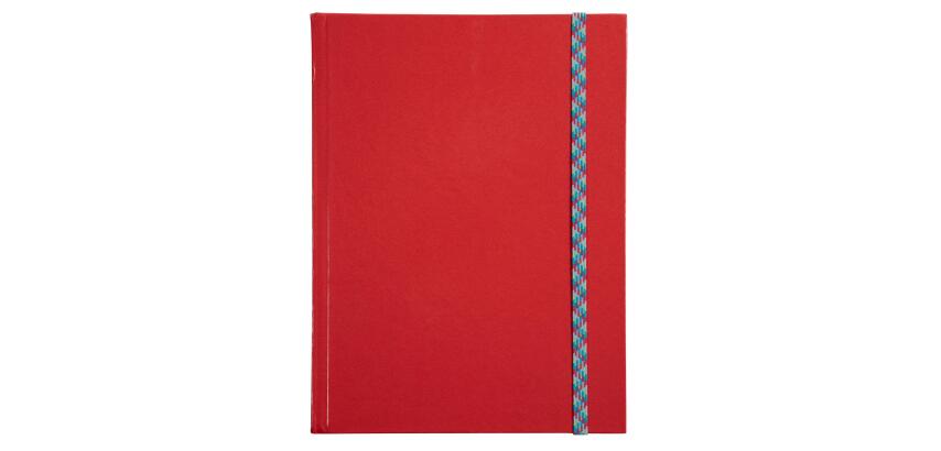Iderama Notebook 220x170, 192 lined pages - red