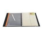 Visitenkartenbuch Exacard mit 20 herausnehmbaren Hüllen für 320 Karten, 20x14,5cm - Exactive - Schwarz