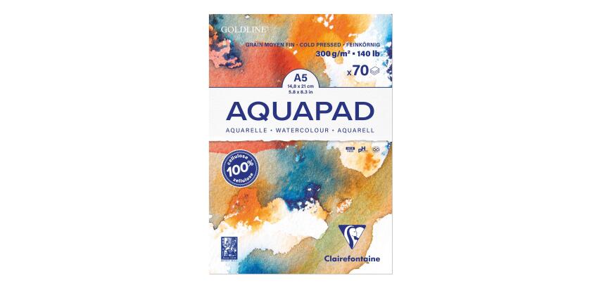 Blok aquarelpapier AQUAPAD, 300 g/m2, A5