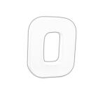 Small Letter 'O' 12cm - White