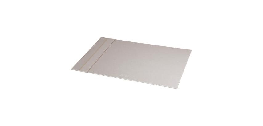 Rhodiarama sous-main rigide simili cuir italien 60x40 cm - Argent