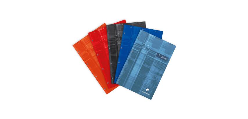Bloc Pupitre agrafé en-tête A4+ 160 pages détachables et perforées 4 trous grands carreaux - Assortis