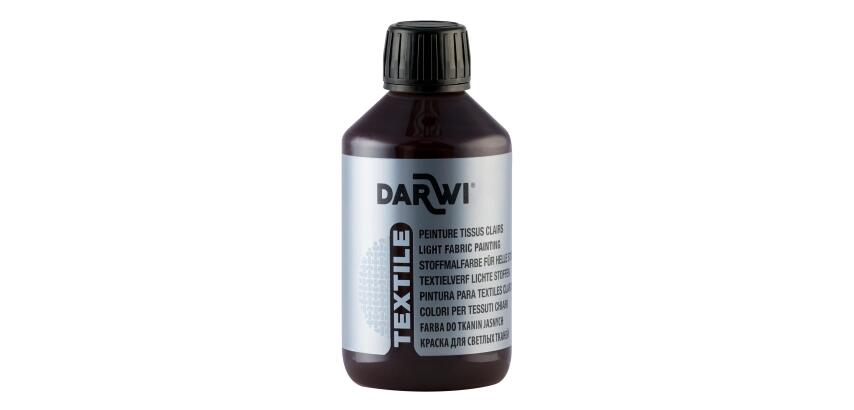 Darwi Tex textile paint, 250 ml, dark brown
