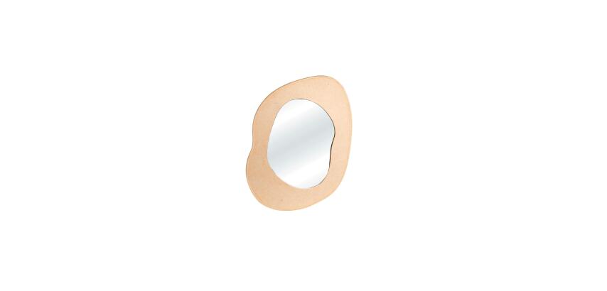 Organic mirror to hang 26x35x1 cm - Kraft