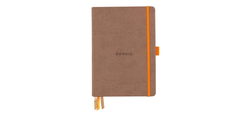 Rhodiarama Goalbook rembordé rigide A5 240 pages dot papier ivoire 90 g