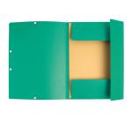 Chemise à élastique 3 rabats carte lustrée 355gm2 - A4 - Vert