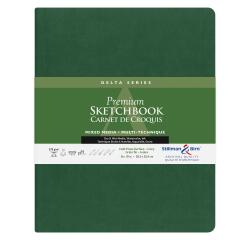 Delta Series, Skizzenbuch mit flexiblem Einband, Fadenbindung, 26 Blatt 20,3x25,3cm 270g - Elfenbein