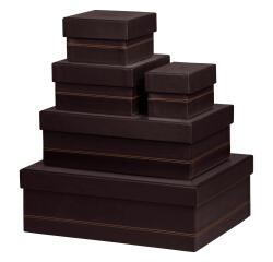 Rhodia Rhodiarama Nesting Sotrage Boxes - Set of 5 - Black