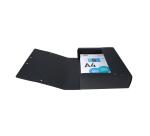 Archivbox aus Colorspan-Karton 600g, Rückenbreite 80mm mit Etikett, 25x33cm für DIN A4