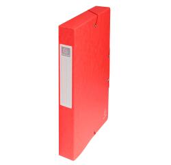 Boite de classement Exabox Dos 40mm Carte lustrée - A4 - Rouge