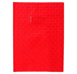 PVC-Heftumschlag mit Rautenmuster 18/100 mit Etikettenhalter A4