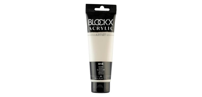 Feine Acrylfarbe, Acrylic Artist, Tube 120ml - Elfenbein