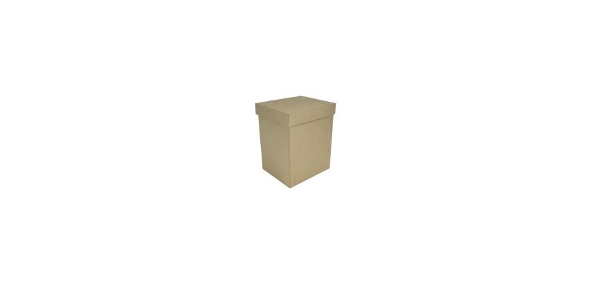 Boîte rectangle haute 14x12x17cm - Kraft