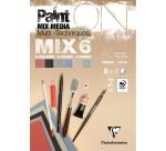 PaintON MIX6 bloc collé 24F A5 250g assorti 6x4F