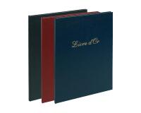 Livre d'or Balacron avec titre 100 pages blanches - 27x22 cm vertical - Couleurs assorties