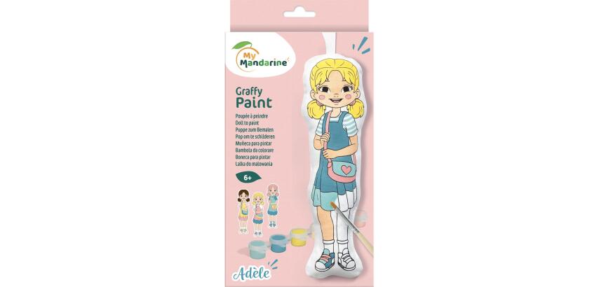 Puppe zum Bemalen, Adèle 22 cm - Rosa