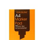 Goldline Marker Pad, Block geleimt, 50 Blatt A4 70g
