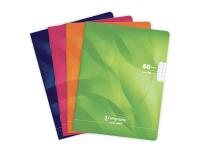 Cahier piqué 8000 CARTE 17x22 cm 60 pages grands carreaux 90 g - Assortis