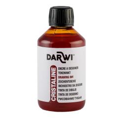 DARWI Zeichentinte, Flasche 250ml, Sepia - Sepienweiß