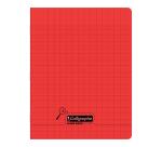 Cahier piqué 8000 POLYPRO Déficients visuels 17x22 cm 48 pages grands carreaux 2,5mm agrandi 10/10 90 g - Assortis