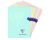 Mimesys Pastel Polypro Stapled Notebooks A5, 5x5 Squared - Assortment