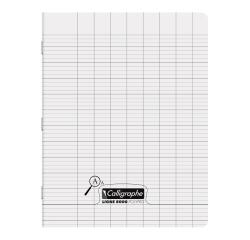 Cahier piqué 8000 POLYPRO Déficients visuels 17x22 cm 32 pages grands carreaux 4mm agrandi 16/16 90 g - Incolore