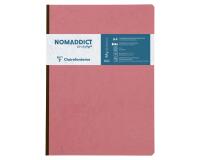 Cahier brochure Age Bag A4 192 pages petits carreaux - Rose antique