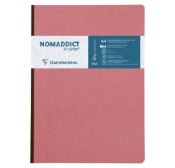 Cahier brochure Age Bag A4 192 pages petits carreaux - Rose antique