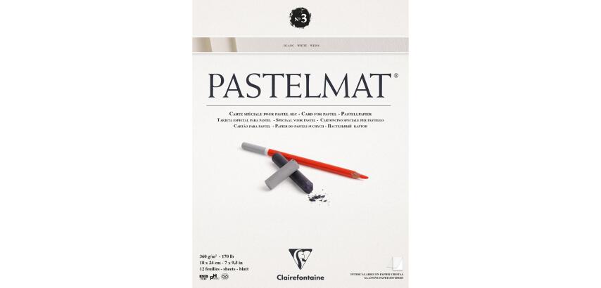 Pastelmat bloc collé 12F 18x24cm 360g